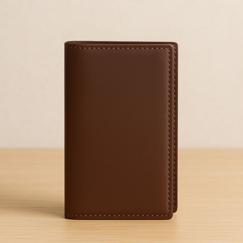 Long Leather Dark Brown Wallet