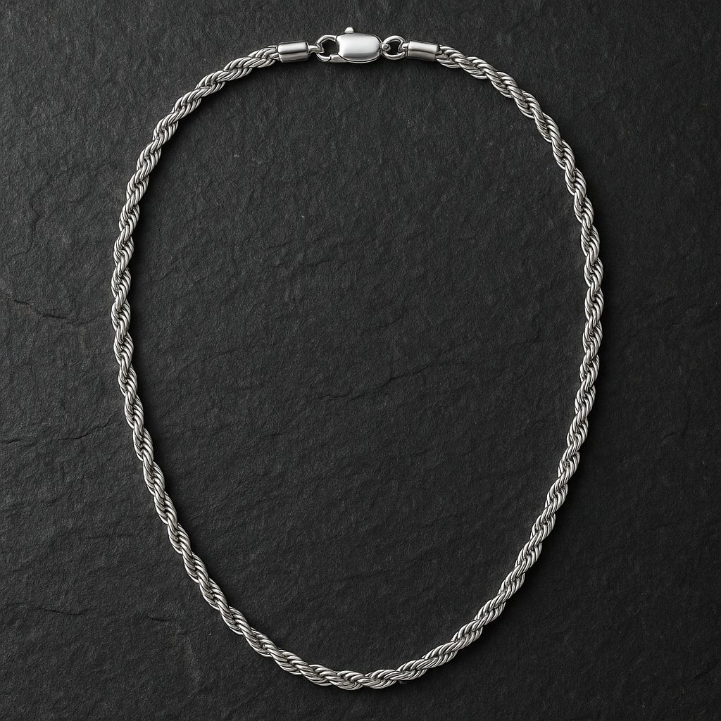 Rope Chain in Stainless Steel – Durable, Bold & Timeless