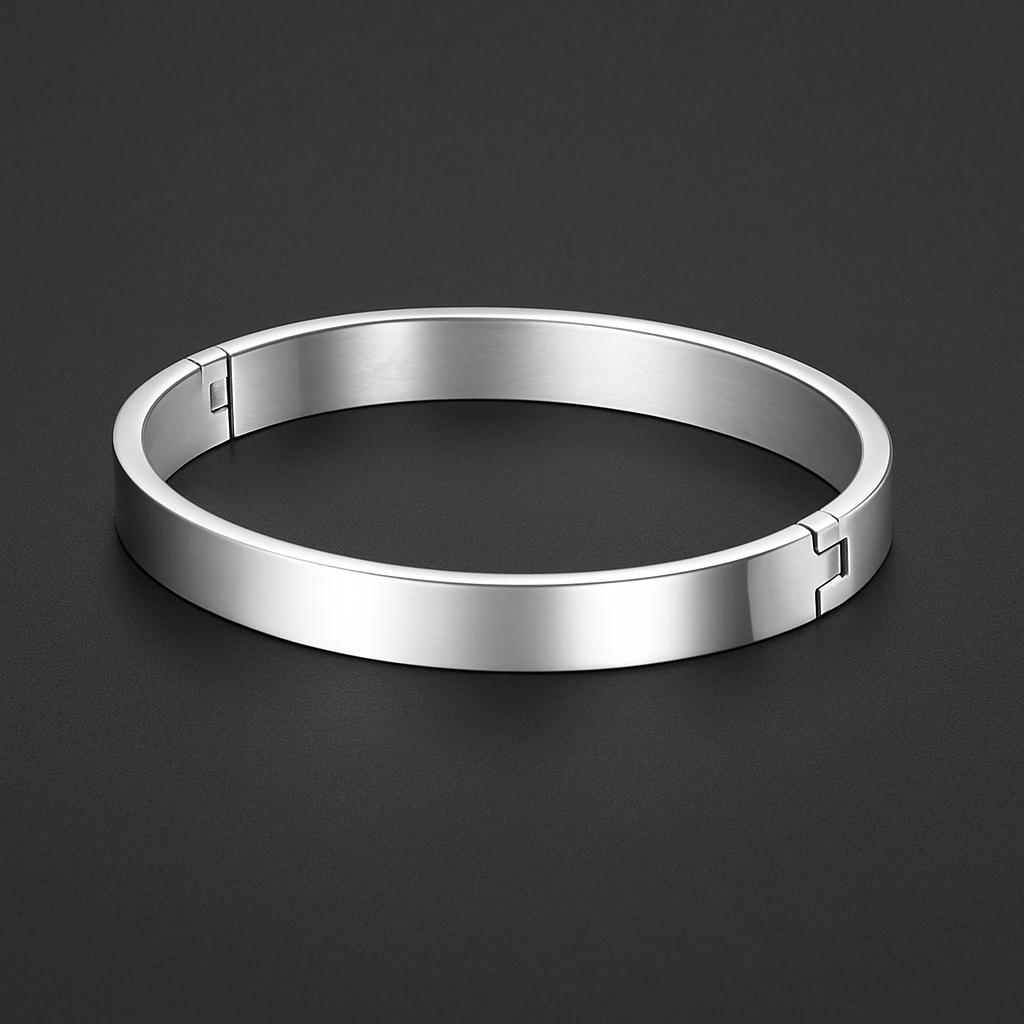 Silver Kara for Men Stainless Steel