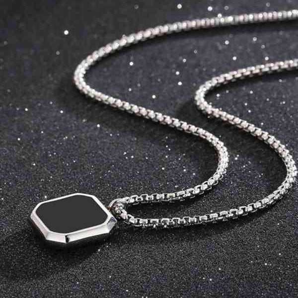 Necklace Silver Pendant with Chain Men, Women