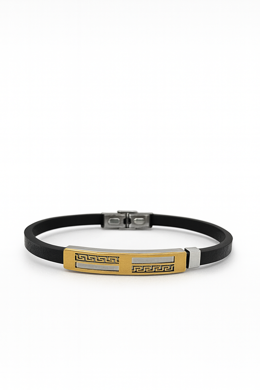 Premium Leather Bracelet with Stainless Steel Buckle