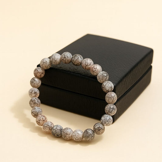 Stone Bead Bracelet – Natural Energy, Rugged Style