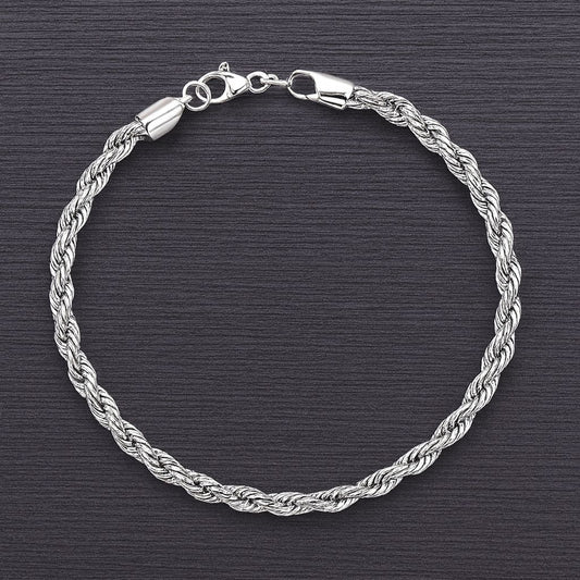 Silver Rope Bracelet – Classic Style, Modern Edge