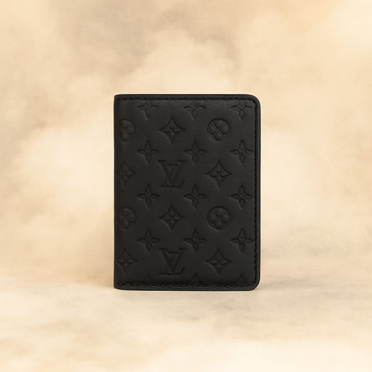 Branded LV Black leather wallet