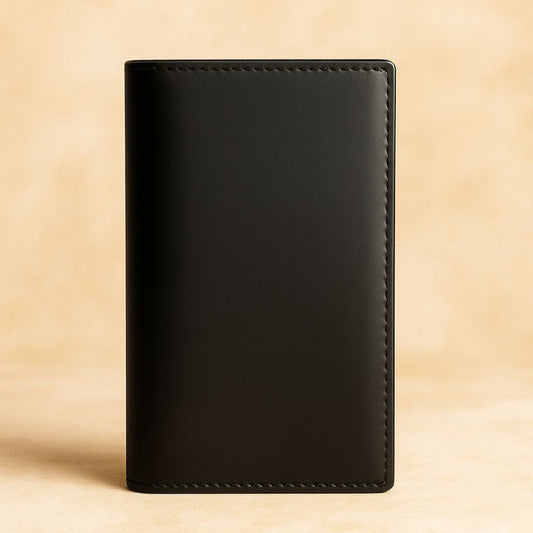 Long Leather Black Wallet