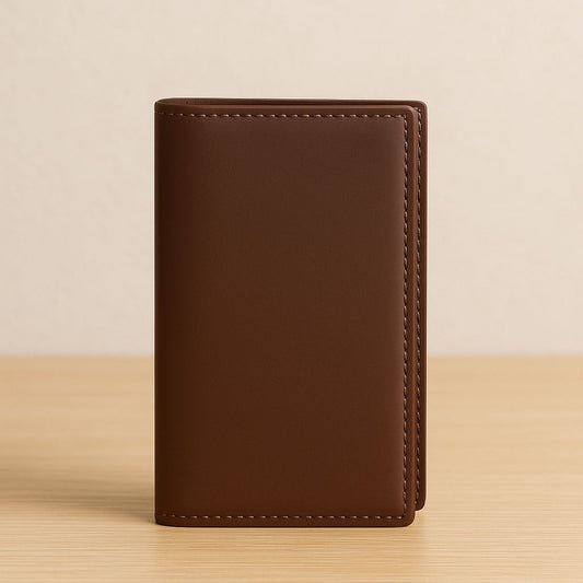 Long Leather Dark Brown Wallet
