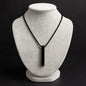 Rectangular Bar Pendant in Black – Bold Style